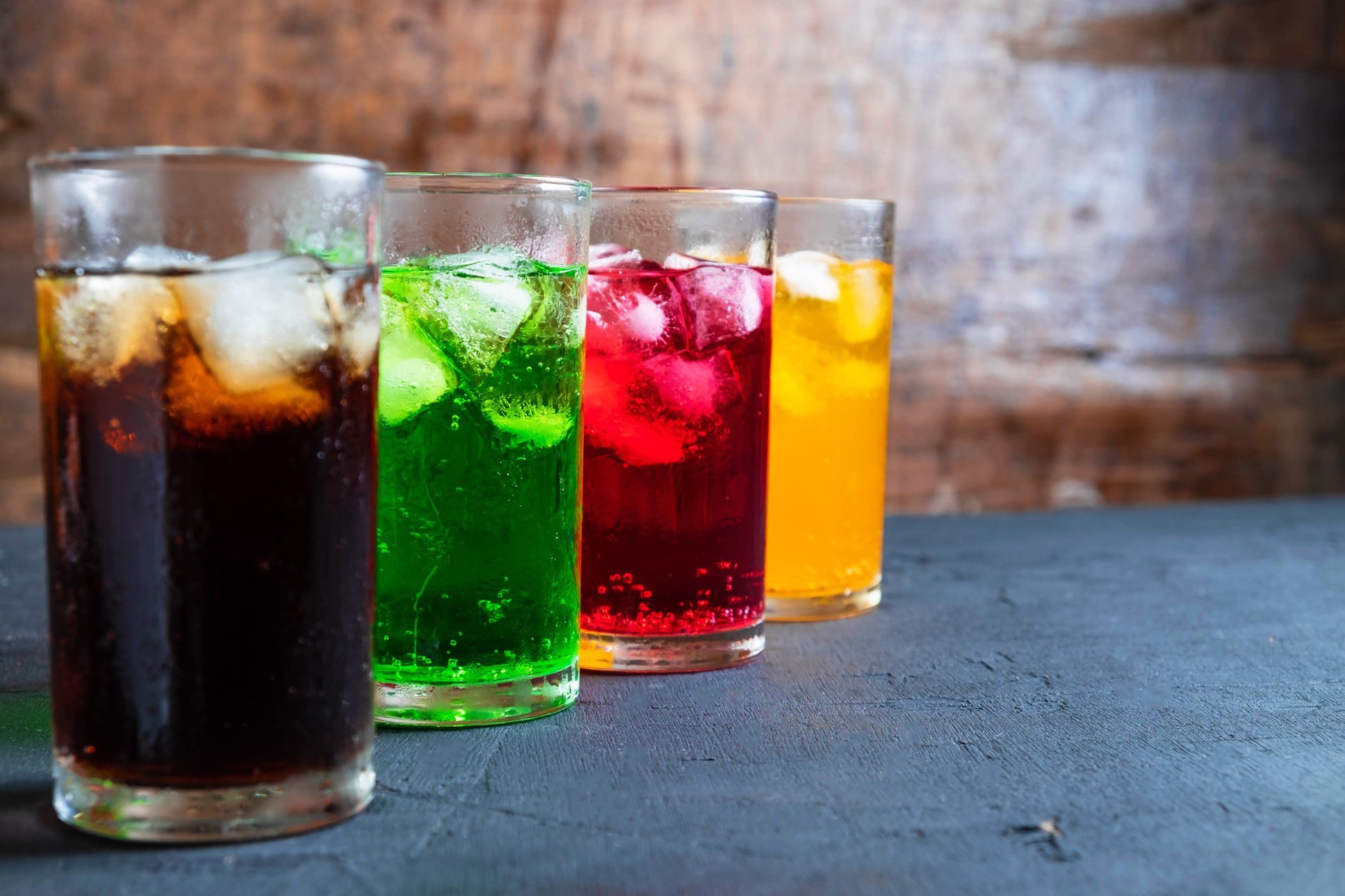 Soft Drinks in a Glass